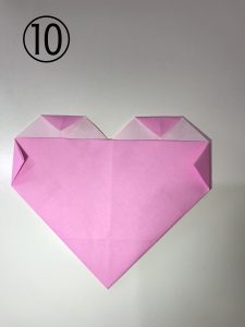 ハートの簡単な折り方10