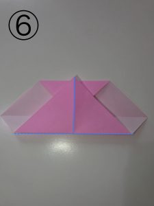 ハートの簡単な折り方6