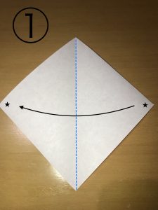 折り紙で立体的なウサギの作り方1