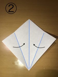 折り紙で立体的なウサギの作り方2