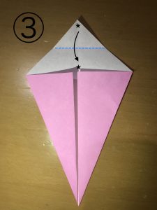 折り紙で立体的なウサギの作り方3