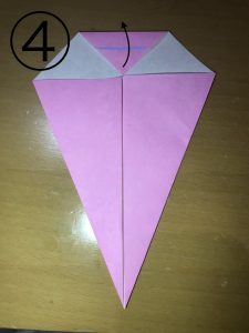 折り紙で立体的なウサギの作り方4