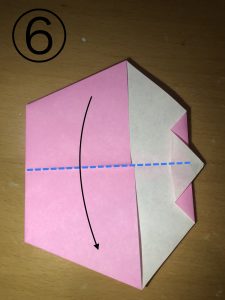 折り紙で立体的なウサギの作り方6