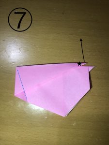 折り紙で立体的なウサギの作り方7