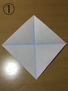 立体くす玉の折り紙パーツ1